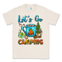 Natural Let's Go Camping Coffee Mug Classic Tee - FaDigitalArtStudio