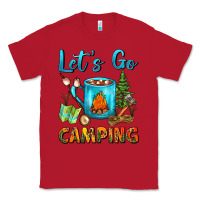 Red Let's Go Camping Coffee Mug Classic Tee - FaDigitalArtStudio
