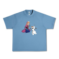 Pebble Blue olaf and  elsa Urban Heavy Tee - linhVisuals