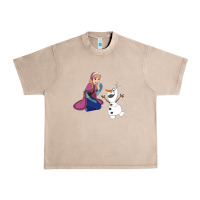 French Oak olaf and  elsa Urban Heavy Tee - linhVisuals
