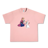 Salmon olaf and  elsa Urban Heavy Tee - linhVisuals