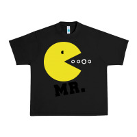 Black Mr Pacman Urban Heavy Tee - linhVisuals