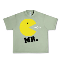 Oil Green Mr Pacman Urban Heavy Tee - linhVisuals
