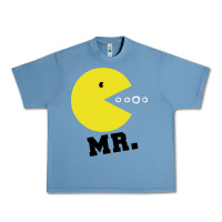 Pebble Blue Mr Pacman Urban Heavy Tee - linhVisuals