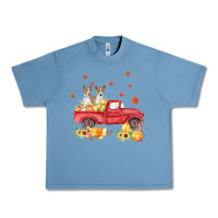 Pebble Blue basenji pumpkin truck fall leaf thanksgiving halloween Urban Heavy Tee - linhVisuals