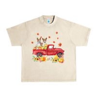 Sandshell basenji pumpkin truck fall leaf thanksgiving halloween Urban Heavy Tee - linhVisuals