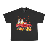 Pigment Black basenji pumpkin truck fall leaf thanksgiving halloween Urban Heavy Tee - linhVisuals