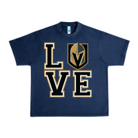 Navy the love golden knight Urban Heavy Tee - linhVisuals