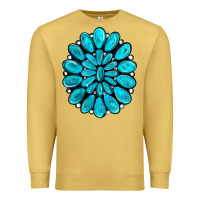 Antique Gold turquoise gemstone jewelny Premium Sweatshirt - RanaPortraitStore
