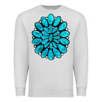 Dove Grey turquoise gemstone jewelny Premium Sweatshirt - RanaPortraitStore