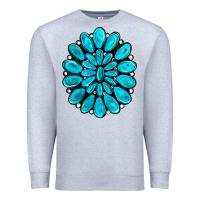 Heather Grey turquoise gemstone jewelny Premium Sweatshirt - RanaPortraitStore