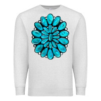 Oatmeal Heather turquoise gemstone jewelny Premium Sweatshirt - RanaPortraitStore