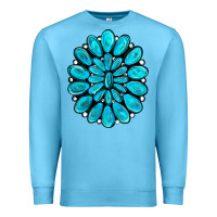 Ocean Blue turquoise gemstone jewelny Premium Sweatshirt - RanaPortraitStore
