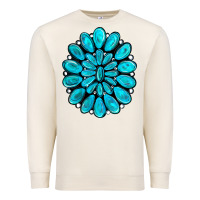 Sandshell turquoise gemstone jewelny Premium Sweatshirt - RanaPortraitStore