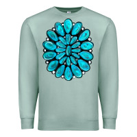 Seafoam turquoise gemstone jewelny Premium Sweatshirt - RanaPortraitStore
