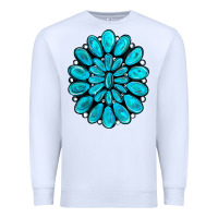 White turquoise gemstone jewelny Premium Sweatshirt - RanaPortraitStore