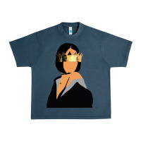 Midnight Navy rihanna artwork Urban Heavy Tee - linhVisuals