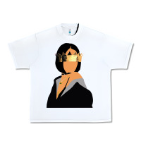 White rihanna artwork Urban Heavy Tee - linhVisuals