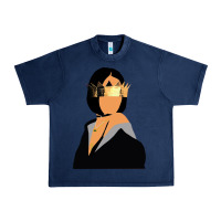 Navy rihanna artwork Urban Heavy Tee - linhVisuals