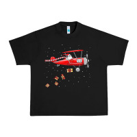 Black christmas santa claus pilot flying airplane gift tee Urban Heavy Tee - linhVisuals