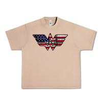 Burro Wonder woman american flag Urban Heavy Tee - linhVisuals