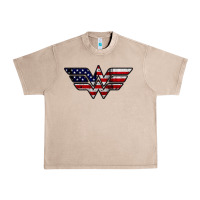 French Oak Wonder woman american flag Urban Heavy Tee - linhVisuals