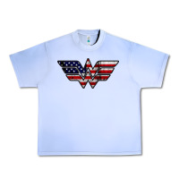 Grape Ice Wonder woman american flag Urban Heavy Tee - linhVisuals