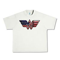 Pistachio Wonder woman american flag Urban Heavy Tee - linhVisuals