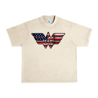 Sandshell Wonder woman american flag Urban Heavy Tee - linhVisuals