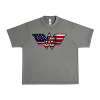 Tornado Wonder woman american flag Urban Heavy Tee - linhVisuals