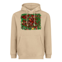 Mushroom christmas background Heavyweight Hoodie - RanaPortraitStore