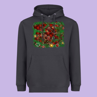 Christmas Background Heavyweight Hoodie Designed By Ranaportraitstore