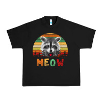 Black funny vintage raccoon meow raccoon lovers Urban Heavy Tee - linhVisuals