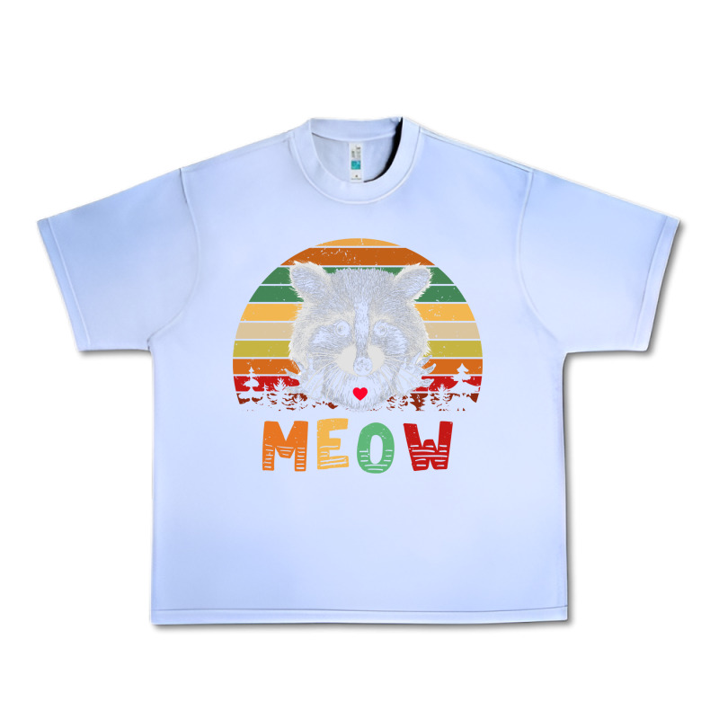 Funny Vintage Raccoon Meow Raccoon Lovers Urban Heavy Tee by linhVisuals | Teevron
