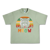 Oil Green funny vintage raccoon meow raccoon lovers Urban Heavy Tee - linhVisuals