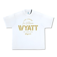 White The Legend Wyatt Funny Personalized Name Urban Heavy Tee - linhVisuals