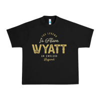 Black The Legend Wyatt Funny Personalized Name Urban Heavy Tee - linhVisuals