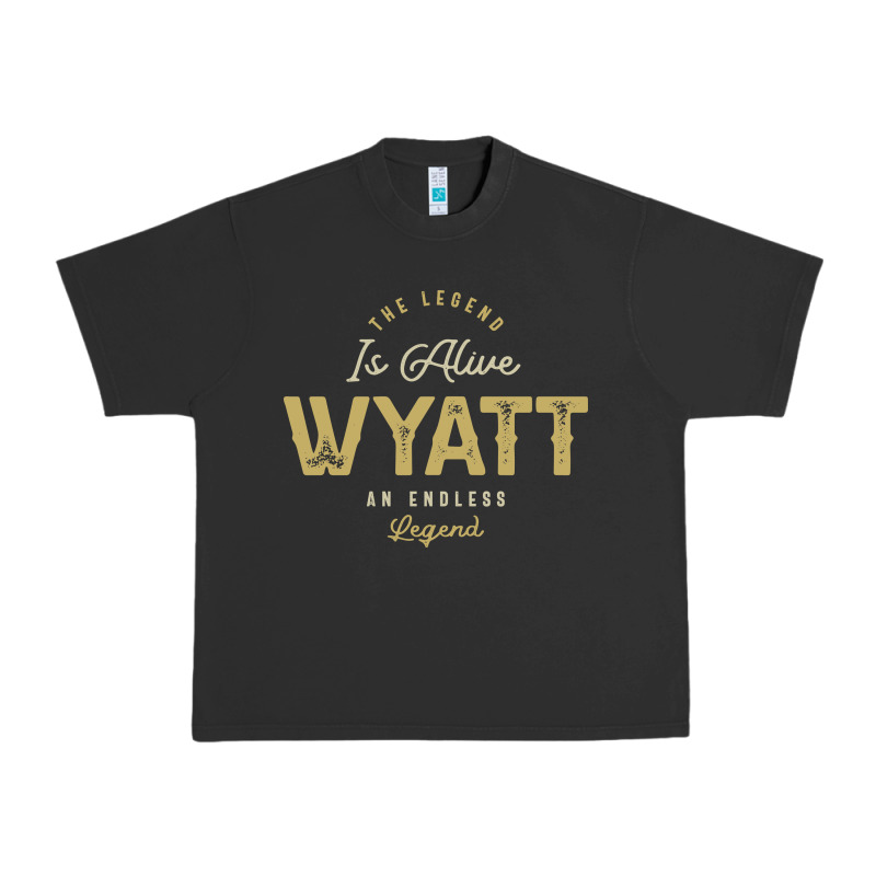 The Legend Wyatt Funny Personalized Name Urban Heavy Tee by linhVisuals | Teevron