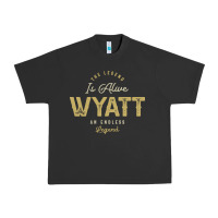 Pigment Black The Legend Wyatt Funny Personalized Name Urban Heavy Tee - linhVisuals