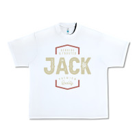 White Genuine Jack Funny Personalized Name Urban Heavy Tee - linhVisuals