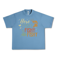 Pebble Blue here fishy fishy fishy fishing lovers gifts Urban Heavy Tee - linhVisuals