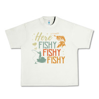 Pistachio here fishy fishy fishy fishing lovers gifts Urban Heavy Tee - linhVisuals