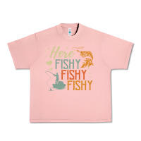 Salmon here fishy fishy fishy fishing lovers gifts Urban Heavy Tee - linhVisuals