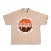 Burro no one is illegal on stolen land 4th of july bison Urban Heavy Tee - linhVisuals