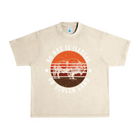 Sandshell no one is illegal on stolen land 4th of july bison Urban Heavy Tee - linhVisuals
