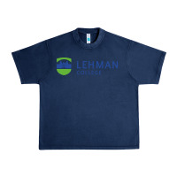 Navy Lehman College CUNY Urban Heavy Tee - linhVisuals