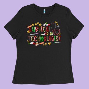 Surgical Technologist Ladies Tee Designed By Cowhidedigitalart
