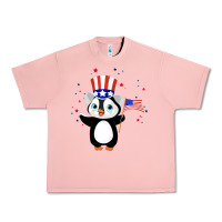 Salmon penguin american 4th of july penguin american flag Urban Heavy Tee - linhVisuals
