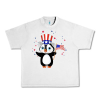 Lunar Rock penguin american 4th of july penguin american flag Urban Heavy Tee - linhVisuals