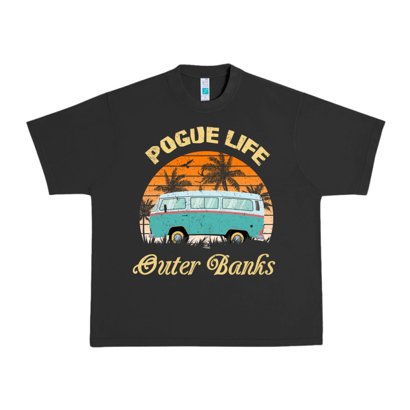 Pogue Life Outer Banks Retro Vintage Sunny Urban Heavy Tee by linhVisuals | Teevron